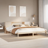 Bookcase Bed without Mattress 200x200 cm Solid Wood Pine 3321548