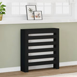 Radiator Cover Black 78 x 20 x 82 cm Engineered Wood 852682
