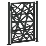 Garden Gate Black 100x125 cm Steel Light Design 4100950