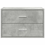 Cabinet with 2 Drawers Concrete Grey 60x31x40 cm Engineered Wood 858827