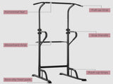 Power Tower Dip Station Pull Up Bar Multi-Function Push Up Equipment with Adjustable Height for Home T3398P347520