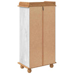 Wine Cabinet ASKIM White 57 x 37 x 114 cm Solid pine wood 4105444