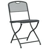 Outdoor Furniture Set Folding 5 pcs Anthracite Iron and Steel 3422897