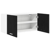 Hanging Cabinet Black Oak 80 x 31 x 40 cm Engineered Wood 884179