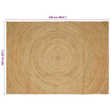 Area Rugs Natural 160 x 230 cm Jute 42010523