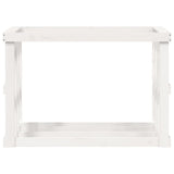 Outdoor Log Holder White 108x52x74 cm Solid Wood Pine 822632