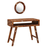 Dressing Table Brown 90 x 76 x 45 cm Solid Reclaim Wood 4104566