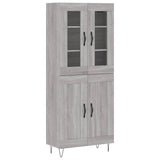 Highboard Grey Sonoma 69.5x34x180 cm Engineered Wood 3198375