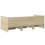 Daybed Sonoma Oak Engineered wood Single Convertible 3280827