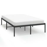 Metal Bed Frame without Mattress Black 120x200cm 350844