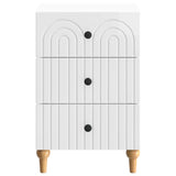 Bedside Cabinet with Drawer High Gloss White 43x 41 x 66.5 cm 894099