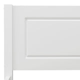 Bed Frame without Mattress Solid Pinewood White 200x200 cm 322109