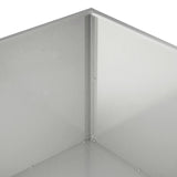 Garden Planter Silver 80 x 80 x 40 cm Stainless Steel 8005114