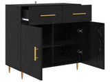 Sideboard Black Oak 69.5 x 34 x 90 cm Engineered Wood 882265