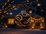 LED Sign Bauble LOVIISA 160 LEDs Red 55 x 65 cm 42053471