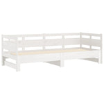 ZNTS Pull-out Day Bed without Mattress White 2x cm 820313