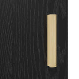 Sideboard Black Oak 70 x 34 x 90 cm Engineered Wood 880627