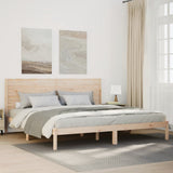 Extra Long Bed Frame without Mattress 200x210 cm Solid Wood 3309305