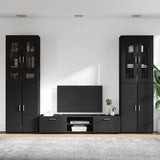 TV Cabinet Set with Drawer FLORIN 3 pcs Black Engineered Wood 3397995
