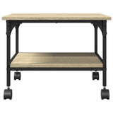 Printer Stand 2-Tier Sonoma Oak 50x40x38 cm Engineered Wood 842282