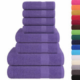8 Piece Towel Set "FROGN" Purple 360 gsm 137070