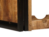 Wine Rack Brown 80 x 45 x 33 cm Solid Rough Mango Wood 4104757