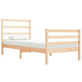 Bed Frame without Mattress Solid Wood Pine 90x190 cm Single Single 3104971