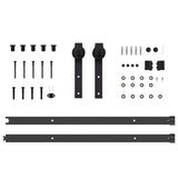 Sliding Door Manual White and black 83 x 232 cm 3333313