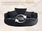 COOLMORE Lazy Sofa Durable Comfort Lounger High Back Bean Bag Chair Couch With Three Pillows for W2678P312246