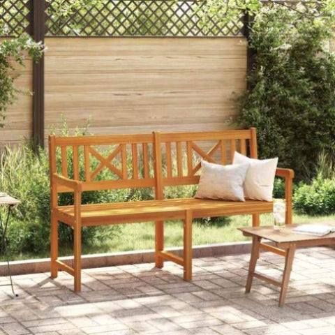 Garden Bench Brown 150 x 56 x 90cm Solid Acacia wood 4105525