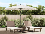 Garden Parasol with Aluminium Pole 270 cm Sand White 47305