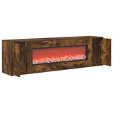 Electric Fireplace Smoked Oak 155 x 30 x 44 cm Engineered wood 8021019