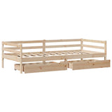 Daybed with Drawers without Mattress 80x200 cm Solid Wood 3302051