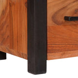 Sideboard 3 pcs Brown 110 x 30 x 75 cm Solid Acacia Wood 3321524