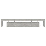 TV Cabinet with LED Lights Concrete Grey 230x36.5x40 cm 3152789