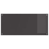 Kitchen Backsplash Dark Grey 110 x 50 cm Tempered Glass 42001311