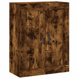 Wall Mounted Cabinet Smoked Oak 69.5x34x90 cm Engineered Wood 830393