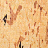 Folding Room Divider 120x170 cm World Map Yellow 245877