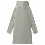 Blanket Hoodie Grey M Fleece and Flannel 42017193