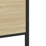 Metal Bed Frame without Mattress Sonoma Oak 137x190 cm 4007733