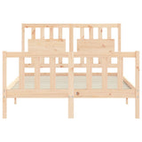 Bed Frame without Mattress 120x200 cm Solid Wood Pine 3192421