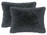 Cushion with Pillow HEERLEN 6 pcs Anthracite PV Fleece 927251