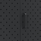 Sideboard Black 105x35x75 cm Steel 335868