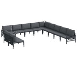 Garden Sofa Set Anthracite Steel 3379000