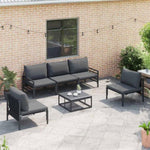 Garden Sofa Set Anthracite Steel 3378975