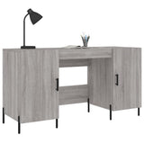 Desk Grey Sonoma 140x50x75 cm Engineered Wood 829562