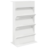 Magazine Rack with Shelf White 70 x 41 x 126 cm Engineered Wood 899527