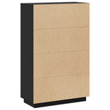 Highboard Black Solid pine wood Medium Reversible Highboard 814368