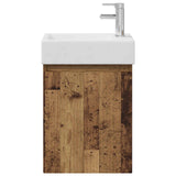 Bathroom Vanity Unit with Tap Old Wood 45.5 x 22.5 x 84 cm 889459