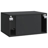 Wall-Mounted TV Cabinet Black 59.5 x 41 x 30 cm Engineered Wood 898676